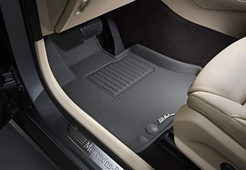 Front Row 3D MAXpider Custom Fit All-Weather Floor Mat for Select Toyota Highlander Models - Kagu Rubber (Gray)