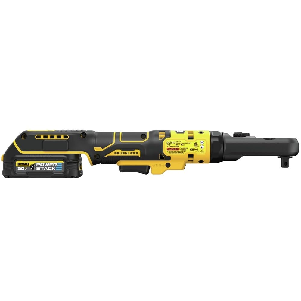 20V MAX XR DEWALT Cordless Ratchet Set, 3/8" and 1/2" Sealed Head Ratchet, Battery and Charger Included (DCF510GE1)