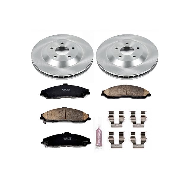 POWERSTOP Autospecialty KOE1559 Front Replacement Brake Kit-OE Brake Rotors & Ceramic Brake Pads