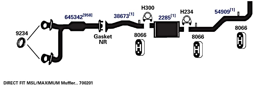 Exhaust Pipe AP Exhaust Products 38673