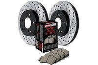 Sport Axle Pack Stoptech 988.65067F; Slotted and Drilled; Front Brake Kit
