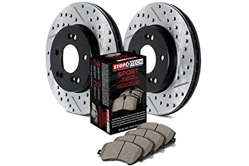 Sport Axle Pack Stoptech 988.38503R; Slotted and Drilled; Rear Brake Kit