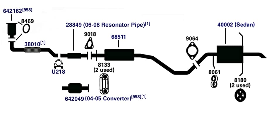 Exhaust Pipe AP Exhaust 40002