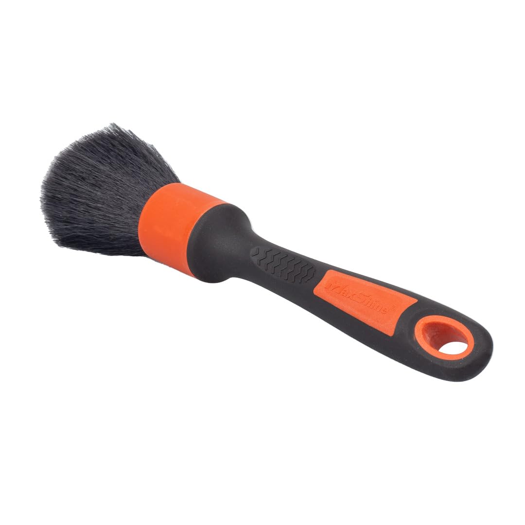 Maxshine Ultra Soft Small Universal Red ESS Detailing Brush – Professional Brush for Interior, Exterior, Leather, Engine Bay & Wheels – Ever So Soft Detailing Tool for Car Care