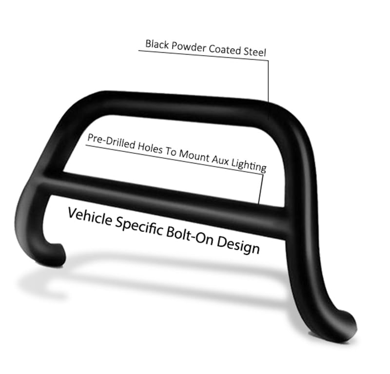 A Bar Black Horse No Skid Plate Compatible with 2009-2014 Nissan Murano-CBB-NIA1502