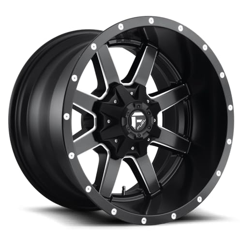 1PC Fuel D538 22X12 8X6.5 MT-BLK-MIL -44MM - D53822208247
