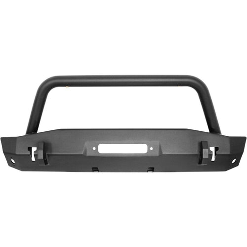 WJ2 Stubby Front Bumper with Bull Bar Westin fits 2018-2026 Wrangler JL 2020-2025 Gladiator Textured Black
