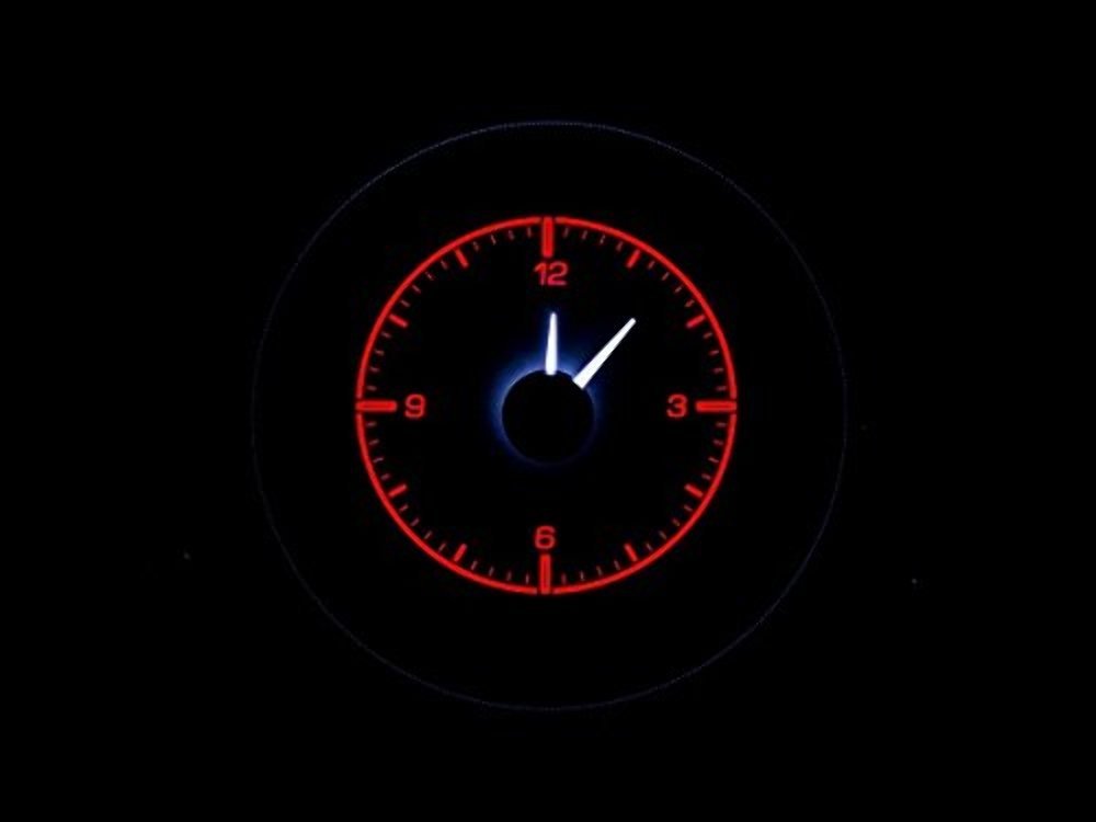 Analog Clock Gauge Dakota Digital 69 70 Ford Mustang for HDX Black HLC-69F-MUS-K