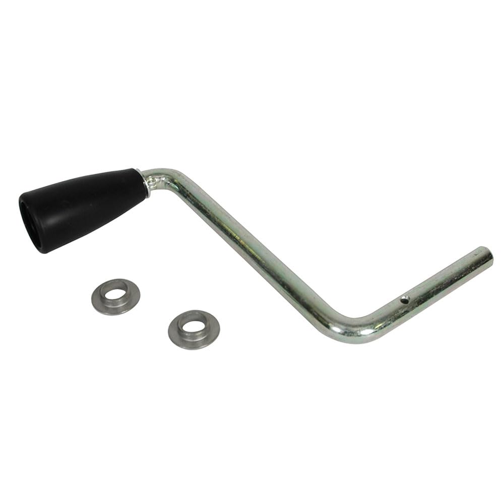 Bulldog Fulton 500105 Trailer Jack Accessory, Sidewind Crank Assembly for 170's w/Black Knob