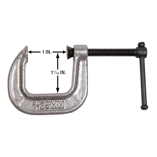 C-Clamp Wilton, 1" Opening, 1-1/16" Throat, 645 Lbs. Clamping Force (Model 141C)