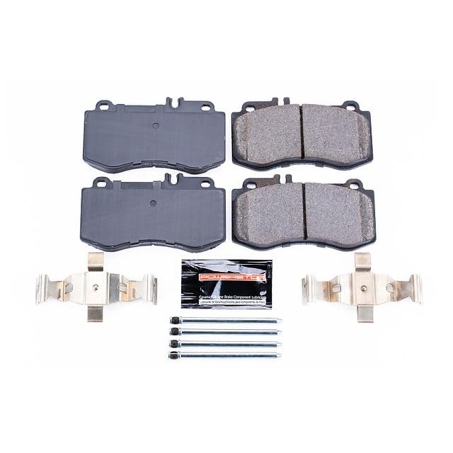 Power Stop Z23-1420 Z23 Evolution Sport Carbon Fiber Infused Ceramic Brake Pads with Hardware For Mercedes-Benz E550 2010-2011 [Model Specific]