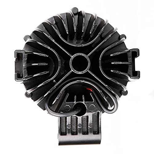 Grille Black Horse Brush Bumper Guard Modular Come with Pair of 7.0" Dia.LED Lights with Black Trim Rings Compatible with 2019-2024 Ram 1500-17DG111MA-PLB