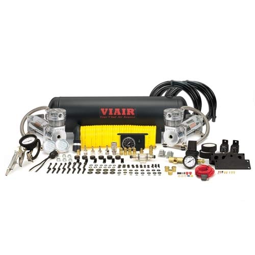 Dual 480C VIAIR Chrome Onboard Air System (200 Psi, 3.53 CFM, 40 Amp, 12V, 2.5 gal. Tank)