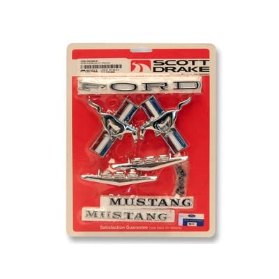 65-66 V8 Emblem Kit Scott Drake Cpe/Cnv (C5ZZ-6540282-8K)