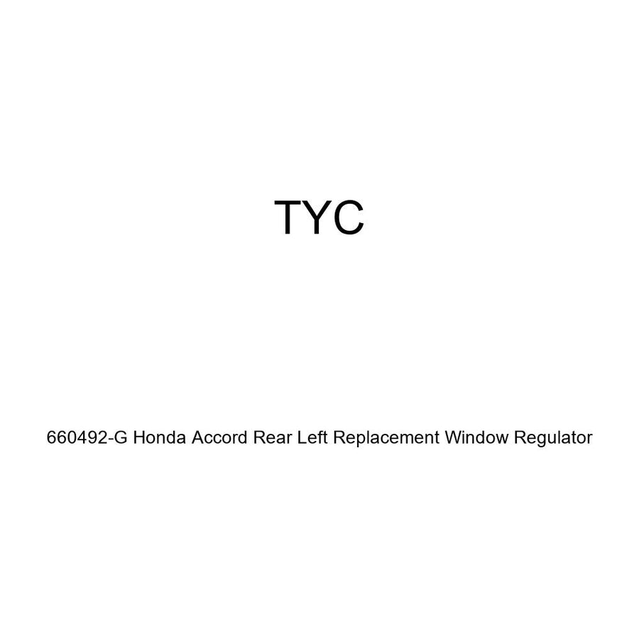 Honda Accord TYC 660492-G Rear Left Replacement Window Regulator