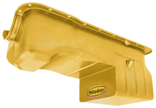 Gold Zinc Plated Milodon 31125 Steel Street and Strip Oil Pan for Ford 302