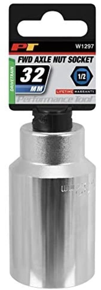 W1297 Performance Tool 32mm Front Wheel Drive Axle Nut Socket