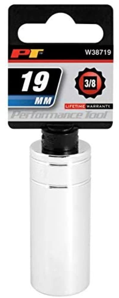 W38719 Performance Tool 3/8-Inch Drive 12-Point Socket, 19mm