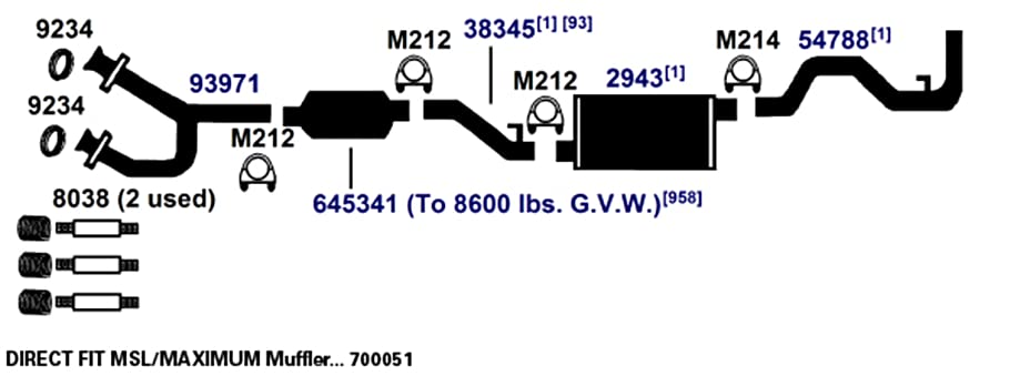 Exhaust Pipe AP Exhaust Products 93971