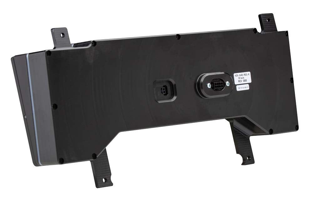 Dakota Digital HDX-84B-REG-K Analog Gauge Instrument System Compatible with 1984-87 Buick Regal and Grand National Black Alloy