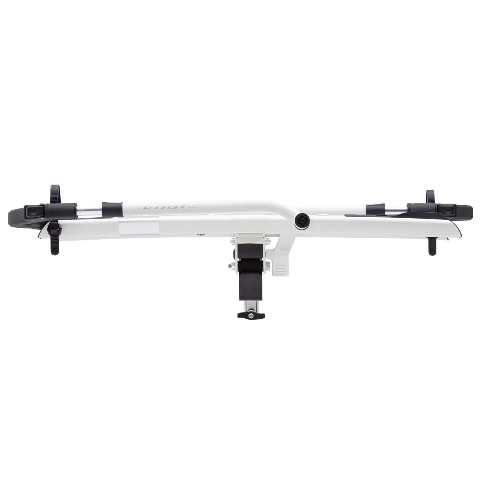 KUAT 2.0 Sherpa Durable Lightweight Aluminum Compact 2 Bike Transporting Hitch Rack with Cable Lock & Foldable Tire Cradles | Capacity - 40 Lbs per Tray, Pearl & Silver Anodize, 1.25"