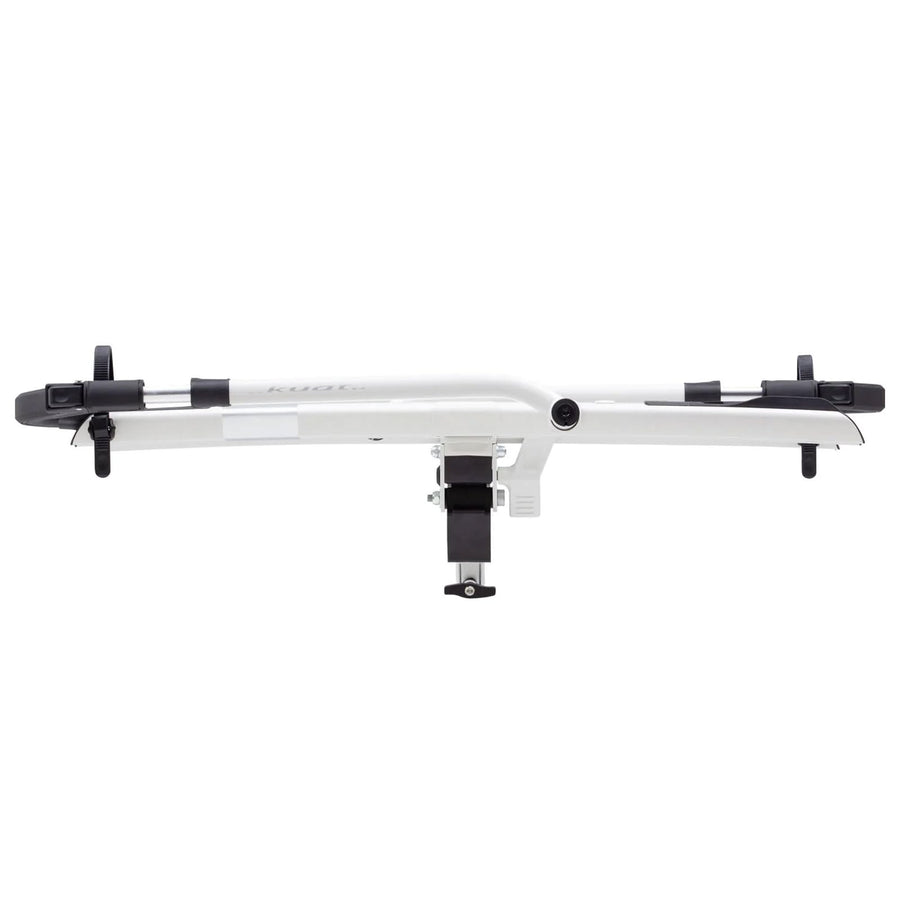 KUAT 2.0 Sherpa Durable Lightweight Aluminum Compact 2 Bike Transporting Hitch Rack with Cable Lock & Foldable Tire Cradles | Capacity - 40 Lbs per Tray, Pearl & Silver Anodize, 1.25"