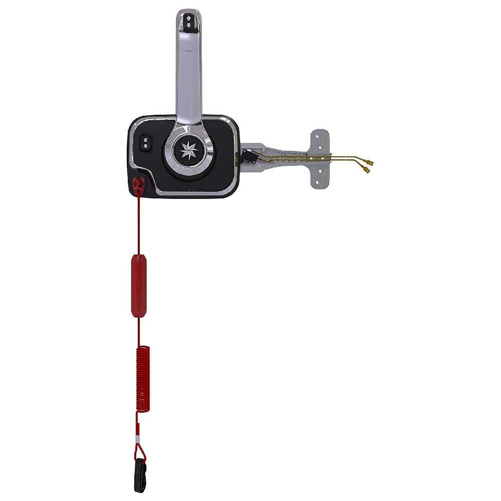 Dometic SeaStar Control Xtreme with Engine Cut Off Switch, CHX8052P, Side Mount, Chrome, Trim/Tilt Switch