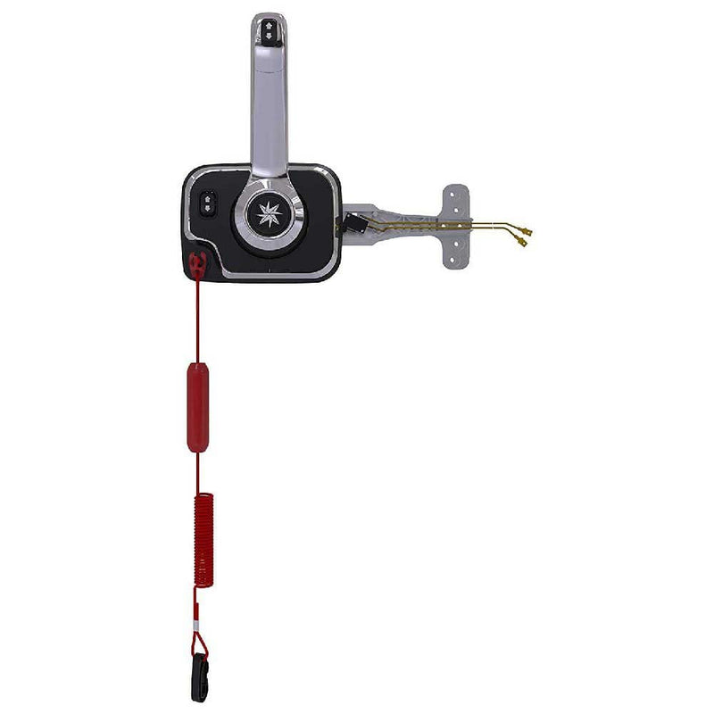 Dometic SeaStar Control Xtreme with Engine Cut Off Switch, CHX8052P, Side Mount, Chrome, Trim/Tilt Switch