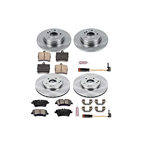 Power Stop Autospecialty KOE6701 Front and Rear Replacement Brake Kit-OE Brake Rotors & Ceramic Brake Pads