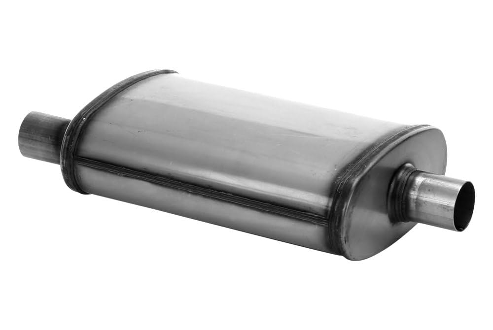Cherry Bomb Salute Muffler - SA1224 Reversible Oval Body - H4" X W9" X L14" 20" OAL 2" O/C Muffler - Cherry Bomb Salute