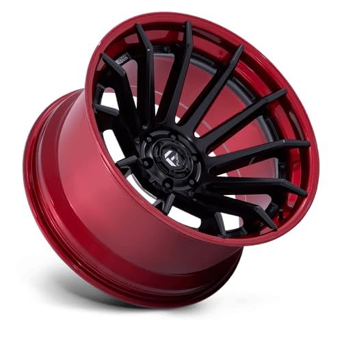 FUEL OFF-ROAD FC403 22X10 BURN 6X5.5 4.79-18mm MATTE BLACK WITH CANDY RED LIP - FC403MQ22106818N