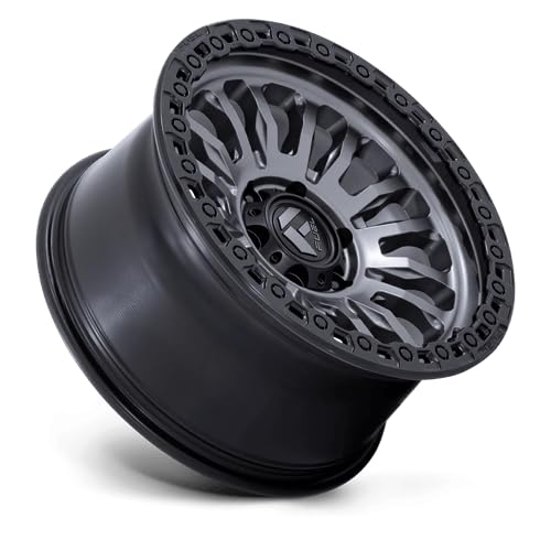 FC857 RINCON FUEL OFF-ROAD 17X9 8X6.5 5.79 20mm MATTE GUNMETAL WITH BLACK LIP - FC857AB17908020