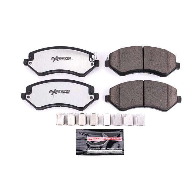 Power Stop Z36-856, Front Z36 Truck & Tow Carbon-Fiber Ceramic Brake Pads For Chrysler Town & Country, Chrysler Voyager, Dodge Caravan, Dodge Grand Caravan, Jeep Liberty [Model Specific]