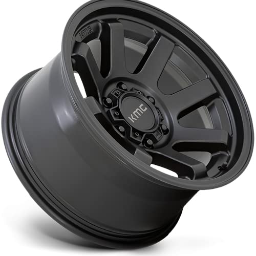 KMC Wheels KM723 Satin Black Trail Wheel with Aluminum (17 x 8.5 inches /6 x 139 mm, 0 mm Offset)