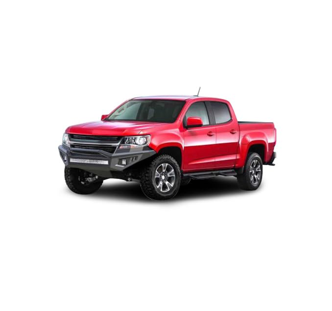 Armour II Black Horse Heavy Duty Front Bumper Kit Matte Black Compatible with 2015-2020 Chevrolet Colorado (Excl. ZR2)-AFB-CO20-K2