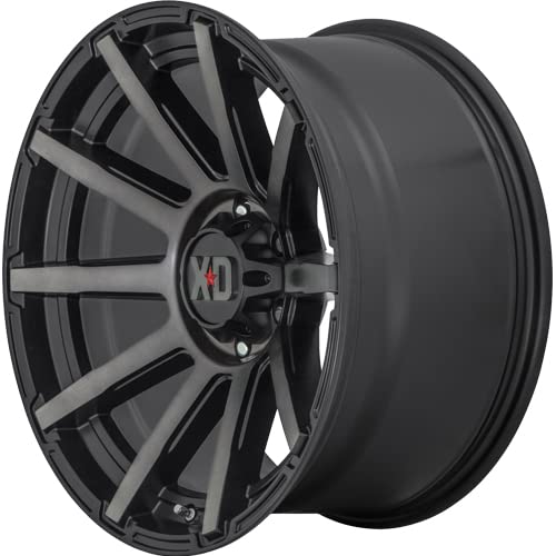 XD Wheels Outbreak Xd847 Satin Black with Gray Tint Wheel with Alloy Steel (20 x 9. inches /6 x 87 mm, 30 mm Offset)