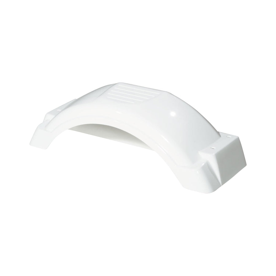 Fulton Plastic Trailer Fenders, 8-Inch -12-Inch Tire Size, White #008549