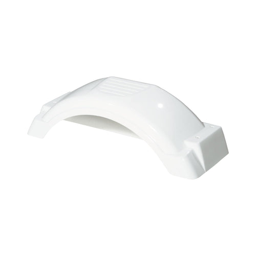 Fulton Plastic Trailer Fenders, 8-Inch -12-Inch Tire Size, White #008549