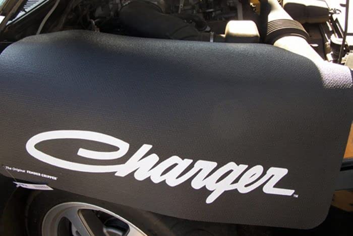 Dodge Charger Fender Gripper Cover with | Officially Licensed by Mopar | Universal Fit | Standard Size 22" X 34" | FG2211