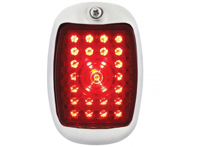 LED Tail Light Assembly - Right - Stainless - Red - Brothers Trucks LED53S0-RH