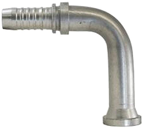 GlobalSpiral Couplings Gates 12GS-12FL90-125, Code 61 O-Ring Flange, Zinc Plated Carbon Steel, 4.80", 90° Bent Tube, 3/4" ID