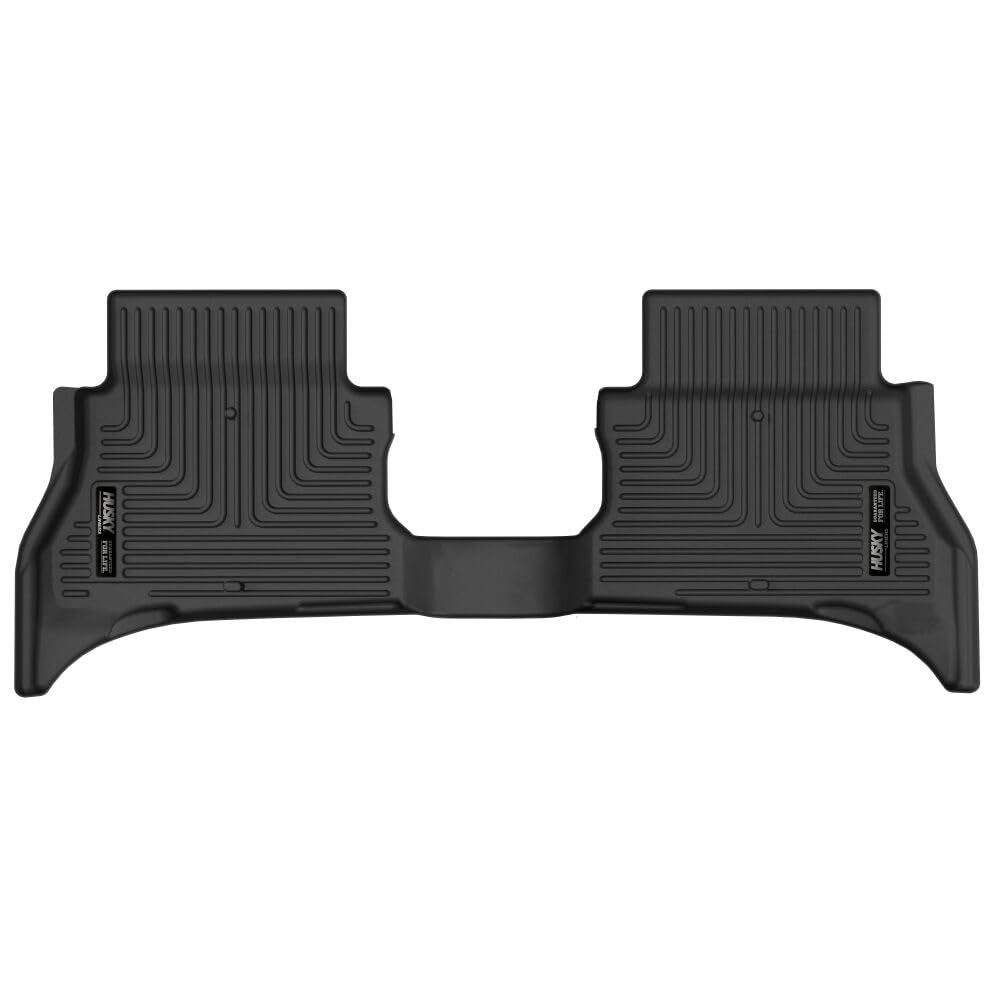 Husky Liners X-act Floor Mats Contour | Fits 2021-2025 Jeep Wrangler 4-Door | 2nd Row, 1-pc Black - 51291