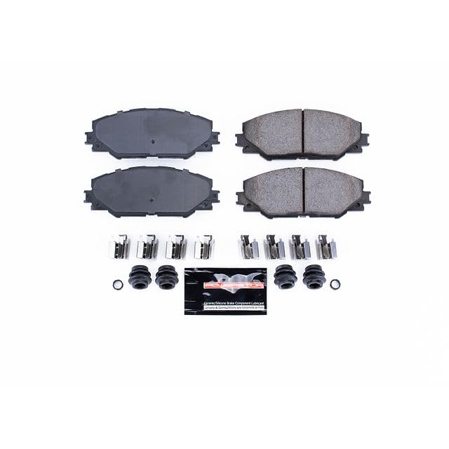 Power Stop Z23-1211 Z23 Sport Carbon Fiber Infused Ceramic Brake Pads with Hardware For Pontiac Vibe, Scion, Scion tC, Corolla iM, Matrix, Mirai, RAV4 [Model Specific]