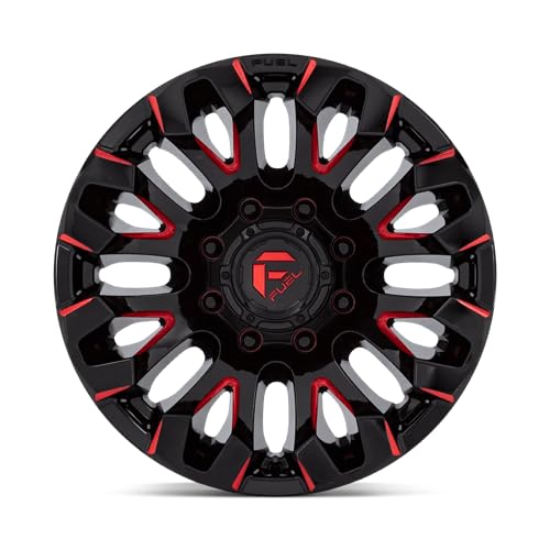 D829 QUAKE FUEL OFF-ROAD 18X9, 8X170, 5.04, 1mm GLOSS BLACK MILLED RED TINT - D82918901750