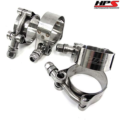Stainless Steel HPS Performance T-Bolt Hose Clamp, fit 1-3/16" ID hose SSTC-38-43 Polish 1.50"-1.69" (38mm-43mm)