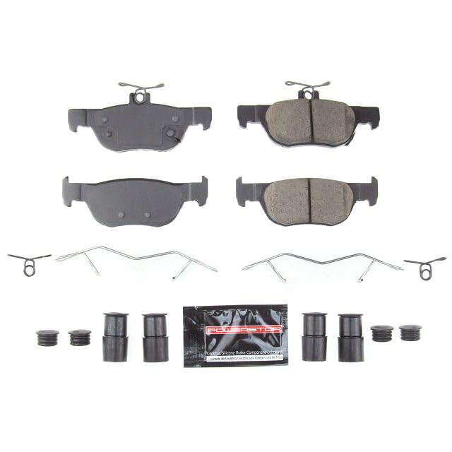 Power Stop Rear Carbon Fiber Ceramic Brake Pads For Mazda 3 2019-2023, Mazda 3 Sport 2019-2022, CX-30 2020-2022 (Model Specific), Z23-2219