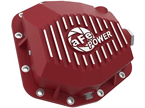 aFe POWER Rear Differential Cover Pro Series Red w/Machined Fins - #46-71190R - Jeep Gladiator (JT) 20-23 (Dana M220)