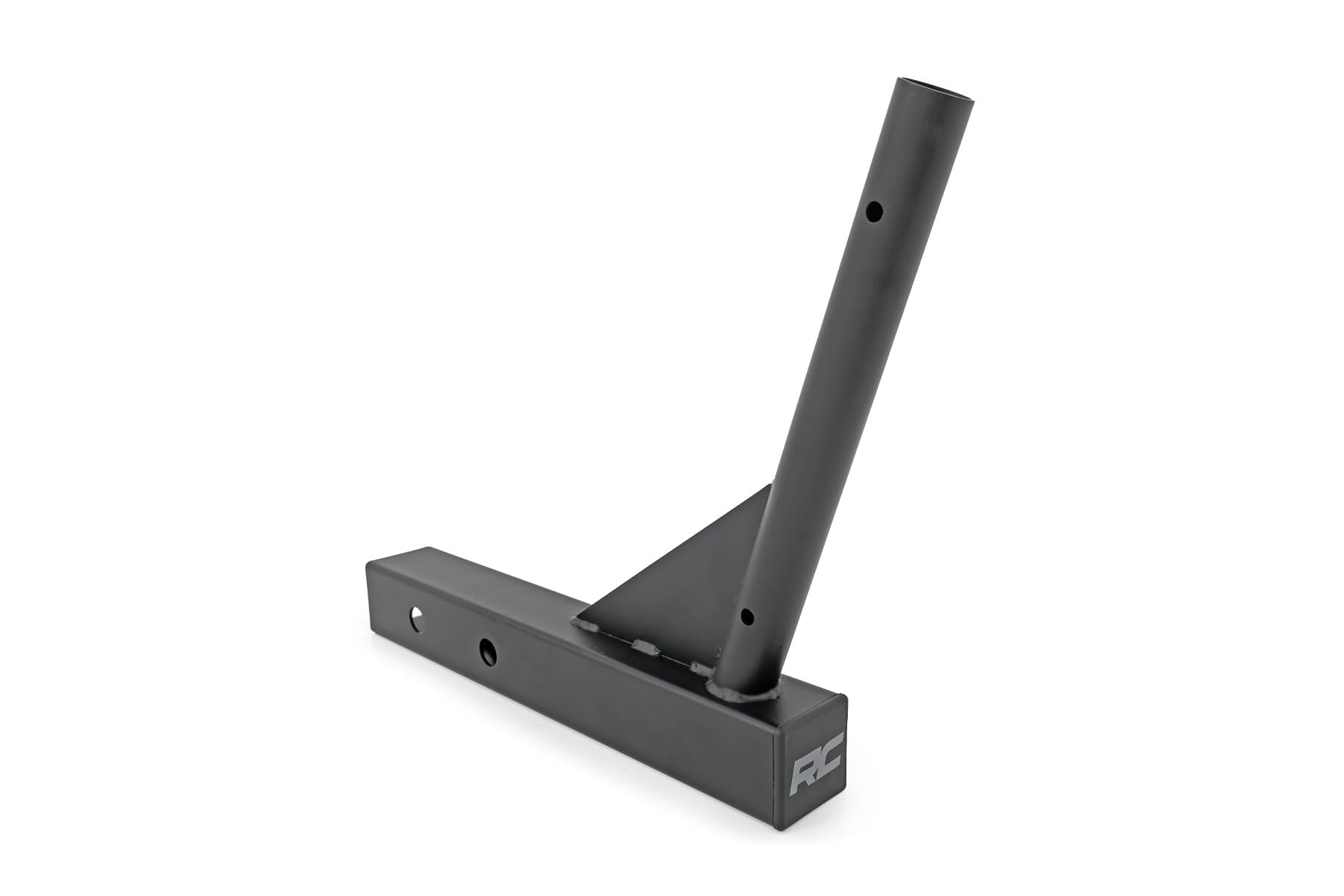 Receiver Hitch Flag Pole Holder Rough Country for UTVs - Fits 2" & 2.5" Hitch, Heavy-Duty Steel, Bolt-On Design (Flag Not Included)