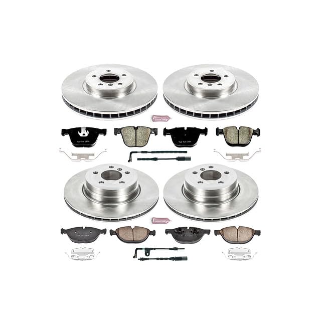 Power Stop Autospecialty KOE6145 Front and Rear Replacement Brake Kit-OE Brake Rotors & Ceramic Brake Pads For BMW X6 2008-2009 [Model Specific]