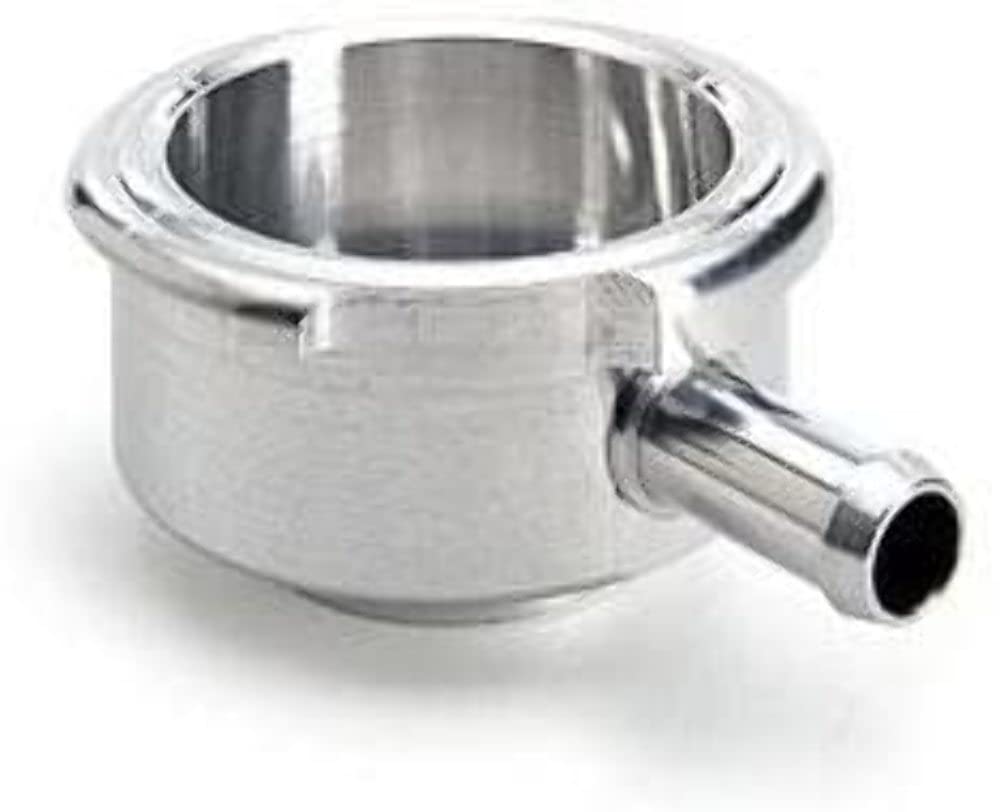 Natural Finish Be Cool 72060 Billet Filler Neck with Large Overflow Fitting, 1 Pack
